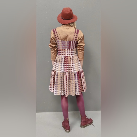 Multi-checkered dress from September|20 size medium - Picture 4 of 14